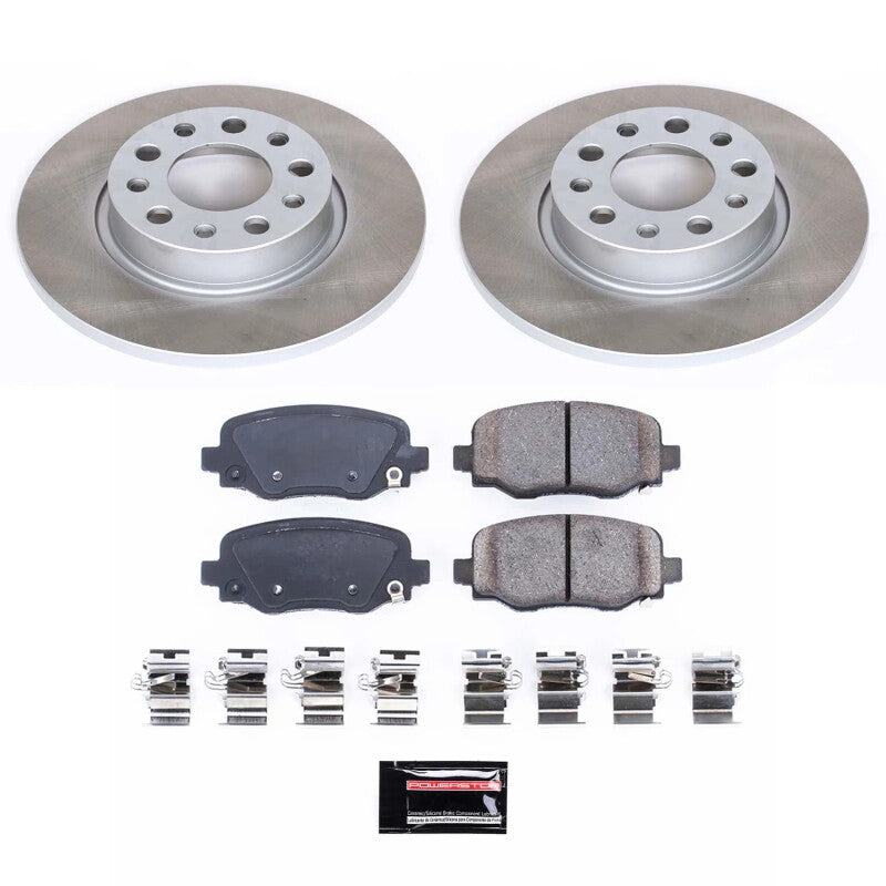 PSB Semi-Coated Rotor Kits - Power Stop 15-22 Jeep Renegade Rear Semi-Coated Rotor Kit