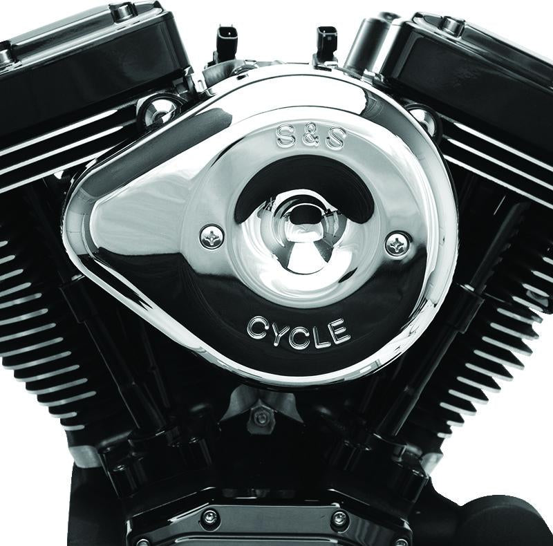 SSC Air Cleaner Kits - S&S Cycle 2007+ XL Sportster Models w/ Stock EFI Stealth Air Cleaner Kit w/ Chrome Teardrop Cover