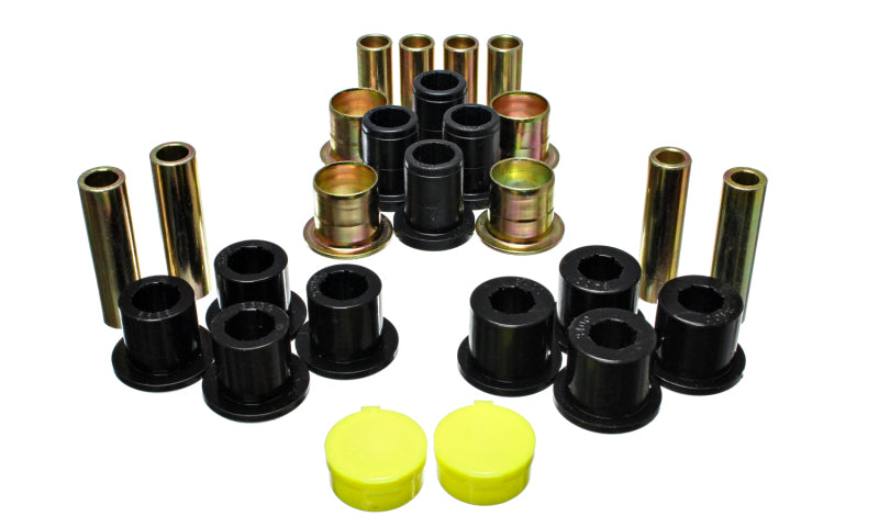 ES Cntrl Arm Bushings - Black - Energy Suspension 87-04 Dodge Dakota / 98-03 Durango 4WD Black Front End Control Arm Bushing Set