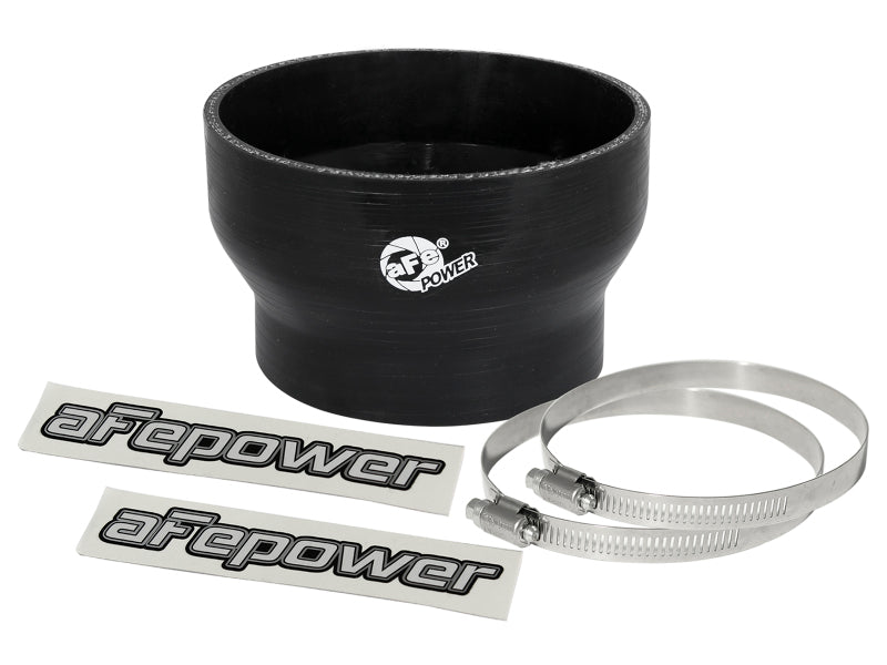 AFE Elbow Reducing Couplers - aFe Magnum FORCE Intake Coupling Kit (4-1/3 IN ID to 3-1/2 IN ID x 2-3/4 IN L) Straight Black