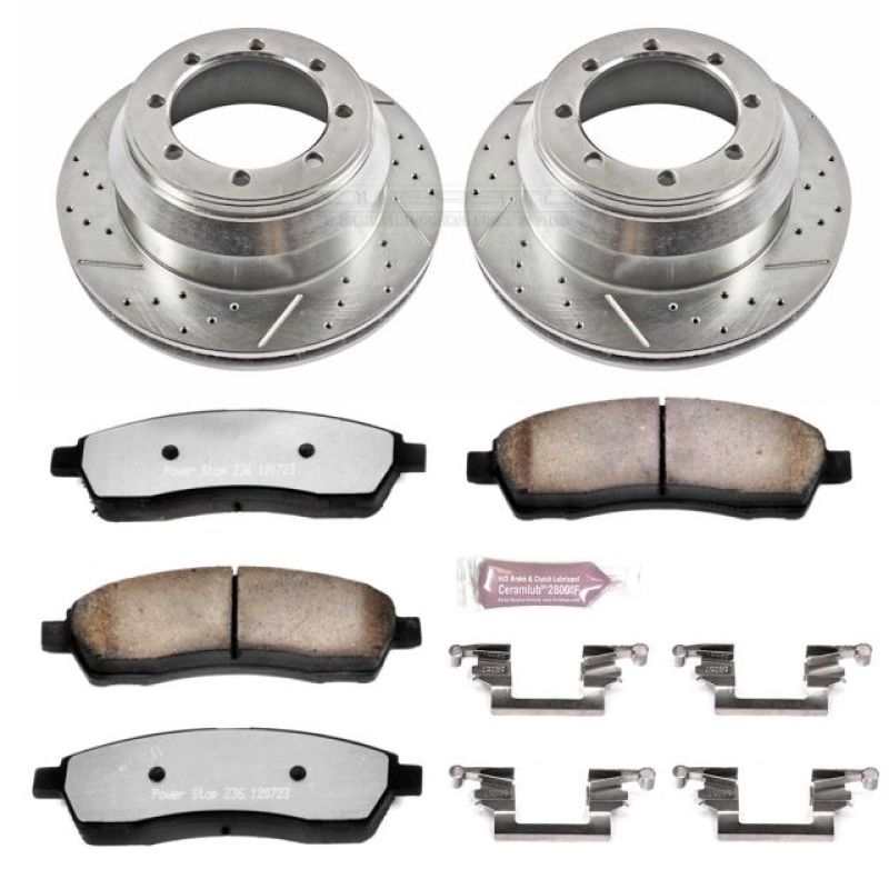 PSB Z36 Truck & Tow Kit - Power Stop 99-04 Ford F-350 Super Duty Rear Z36 Truck & Tow Brake Kit
