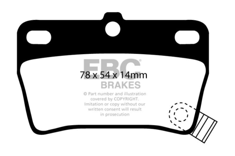 EBC Greenstuff Brake Pad Sets - EBC 03-05 Toyota RAV 4 2.4 Greenstuff Rear Brake Pads