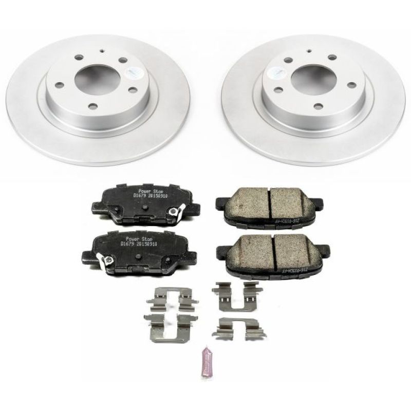 PSB Z17 Evolution Coated Kit - Power Stop 14-15 Mazda 6 Rear Z17 Evolution Geomet Coated Brake Kit