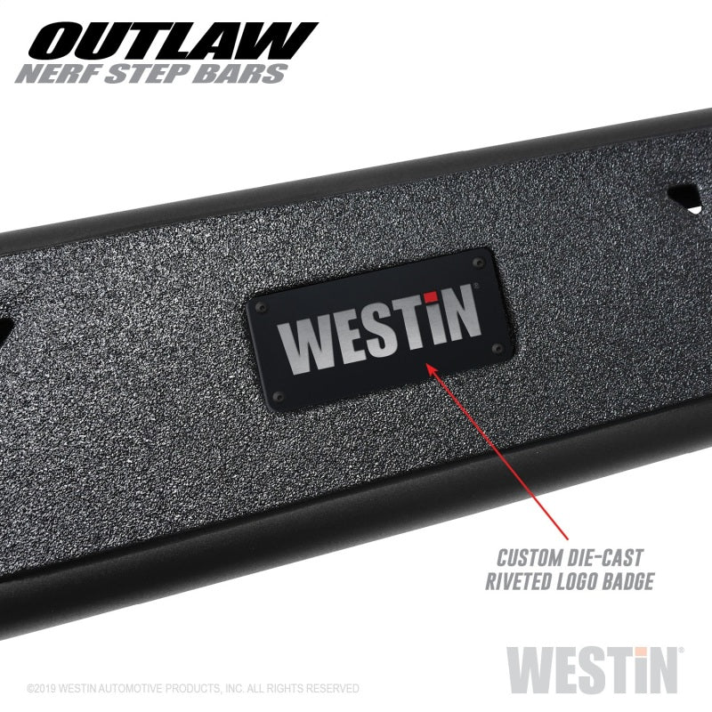 WES Nerf Bars - Outlaw - Westin 2019 Dodge Ram Crew Cab ( Excludes 1500 Classic) Outlaw Nerf Step Bars