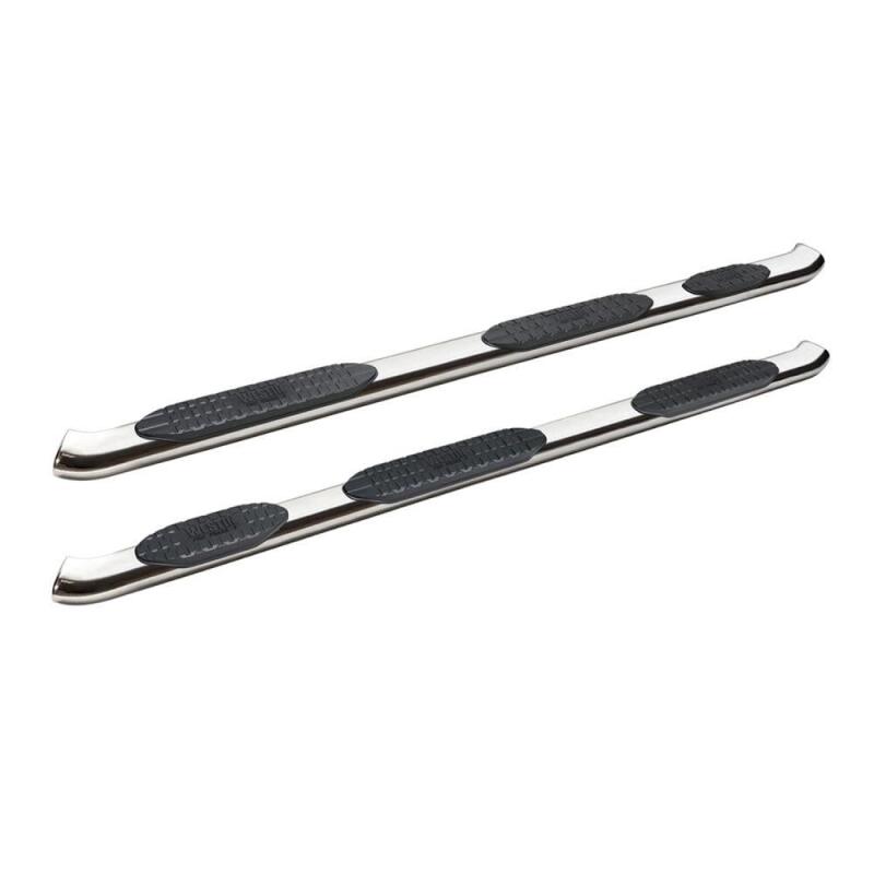 WES Nerf Bars - PRO TRAXX 5 - Westin 2019 Chevrolet Silverado Double Cab PRO TRAXX 5 W2W Oval Nerf Step Bars - Stainless Steel