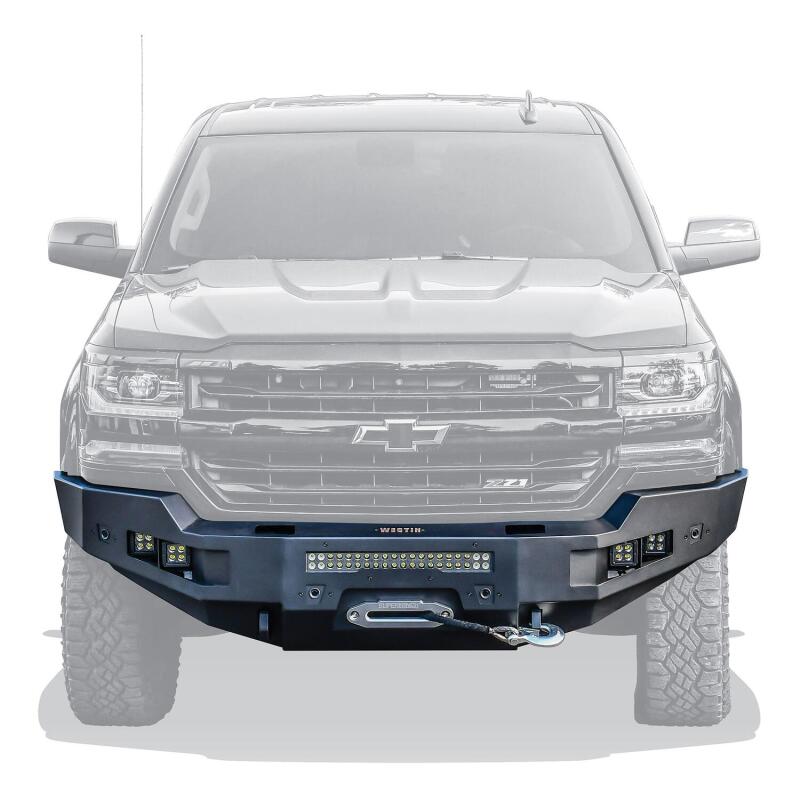 WES Pro-Series Bumpers - Westin 15-19 Chevrolet Silverado 2500/3500 Pro-Series Front Bumper - Textured Black