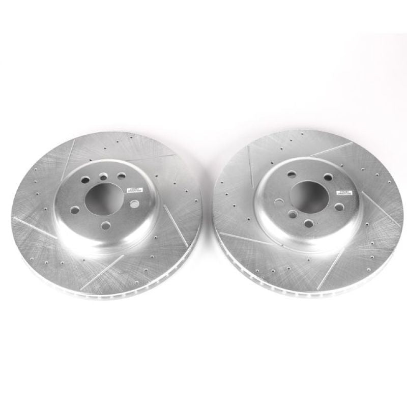 PSB Evolution Drill/Slot Rotor - Power Stop 10-15 BMW 750i xDrive Front Drilled & Slotted Rotor - Pair