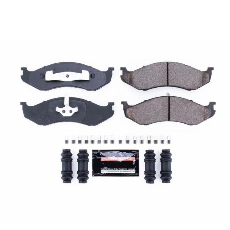 PSB Z23 Evolution Brake Pads - Power Stop 90-01 Jeep Cherokee Front Z23 Evolution Sport Brake Pads w/Hardware