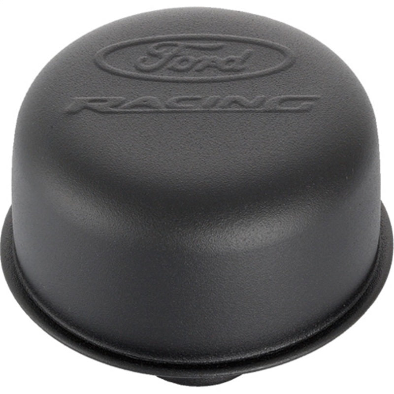 FR Breather Caps - Ford Racing Black Crinkle Finish Breather Cap w/ Ford Racing Logo - Twist Type