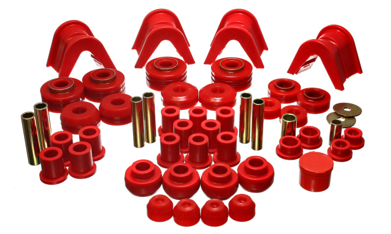 ES Hyper-Flex Sets - Red - Energy Suspension 73-79 Ford F-150 Pickup w/ 2 Degree C-Bushing Red Hyper-Flex Master Bushing Set