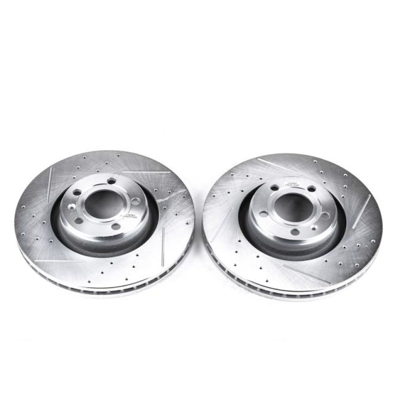 PSB Evolution Drill/Slot Rotor - Power Stop 05-11 Audi A6 Front Evolution Drilled & Slotted Rotors - Pair