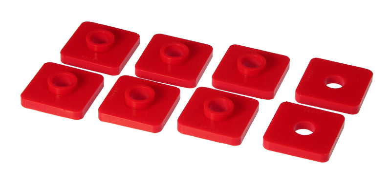 PRO Control Arm Bushings - Red - Prothane 74.5-80 MG MGB Front Crossmember Mounts - Red