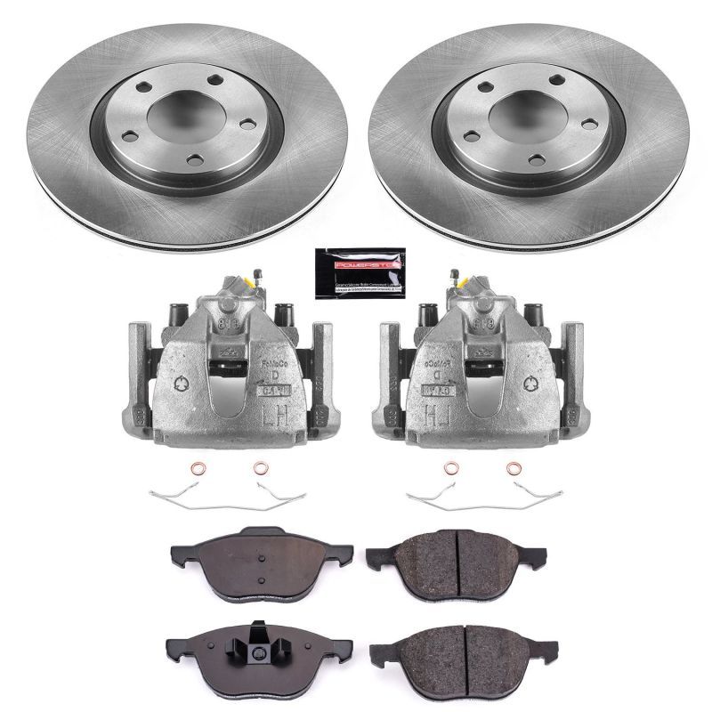 PSB Autospecialty Kit w/Cals - Power Stop 2008 Mazda 3 Front Autospecialty Brake Kit w/Calipers