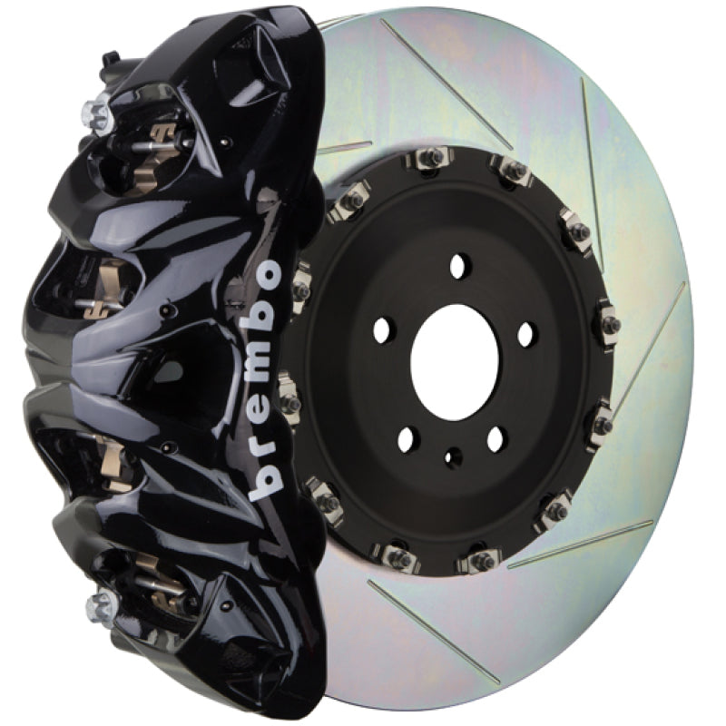 BRB Big Brake Kits - Brembo 10-14 F150 SVT Raptor Front GT BBK 8 Piston Cast 412x38 2pc Rotor Slotted Type-1-Black