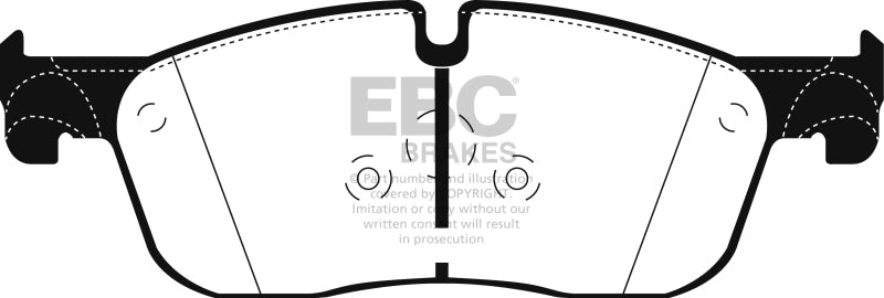 EBC Ultimax2 Brake Pad Sets - EBC 2016+ Land Rover Range Rover Evoque 2.0L Turbo Ultimax2 Front Brake Pads