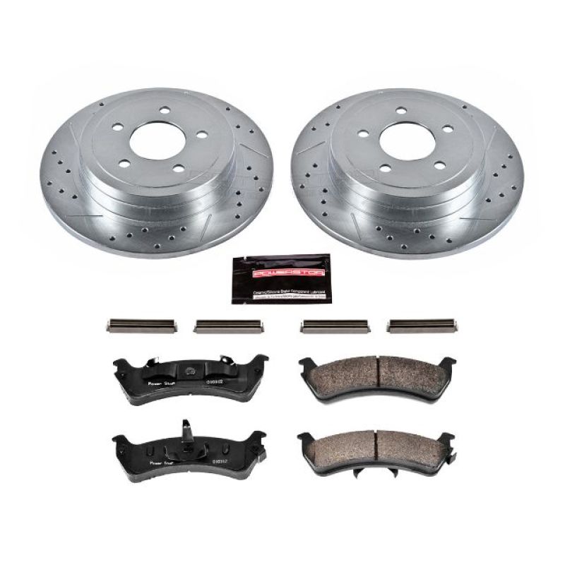 PSB Z23 Evolution Kit - Power Stop 2003 Ford Explorer Sport Rear Z23 Evolution Sport Brake Kit