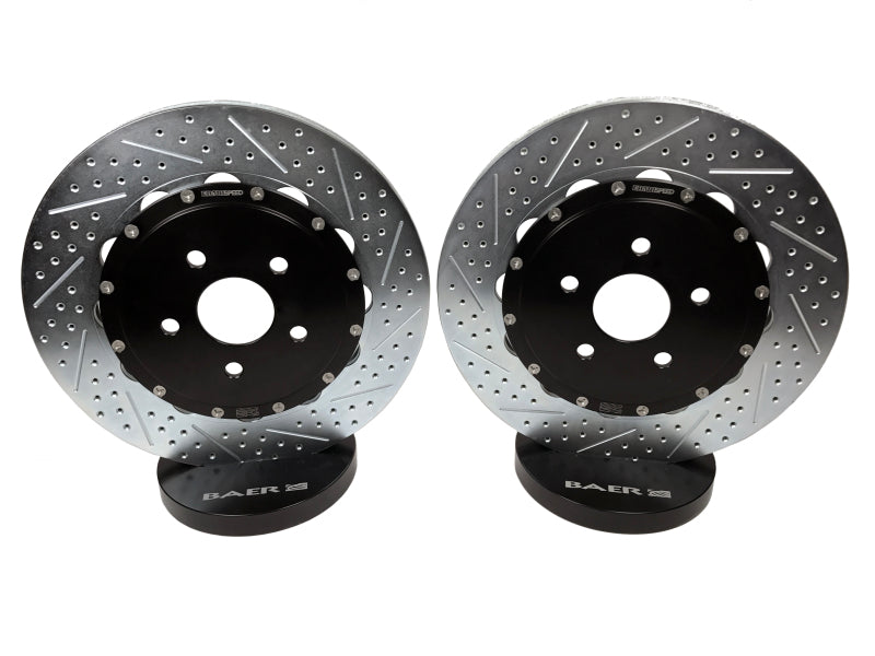 BAE Eradispeed Rotors - Baer Brakes 10-15 Chevrolet Camaro SS Eradispeed+ Rear SDZ 2-Piece Performance Brake Rotors