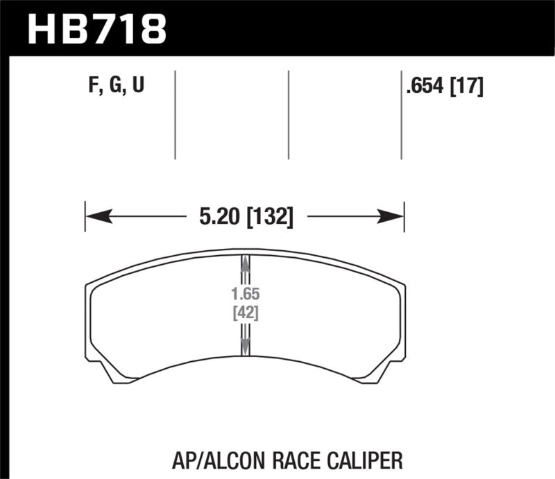 HAWK HPS 5.0 Brake Pad Sets - Hawk AP Racing/Alcon HPS 5.0 Brake Pads