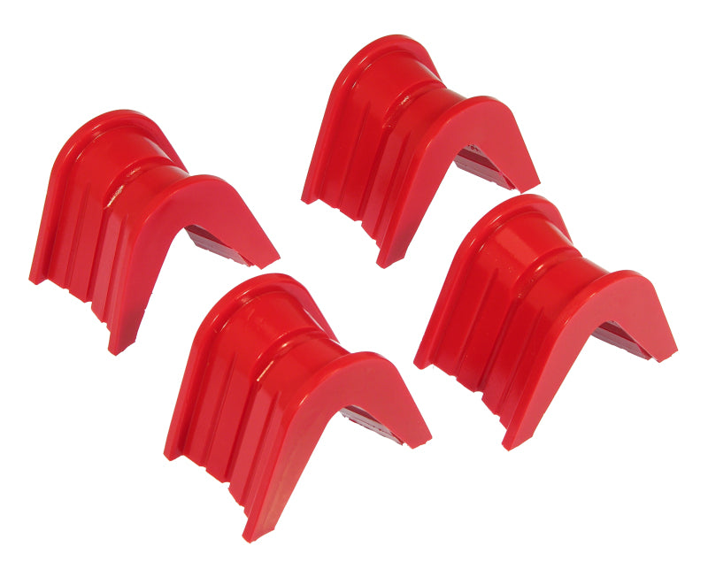 PRO Transmission Mounts - Red - Prothane 66-79 Ford F100/250/Bronco C-Bushings 2deg Offset - Red