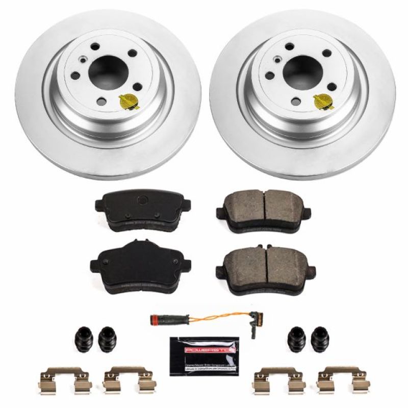 PSB Z23 Evolution Coated Kit - Power Stop 2016 Mercedes-Benz GLE300d Rear Z23 Evolution Sport Coated Brake Kit