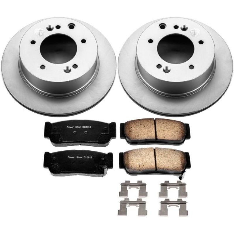 PSB Z17 Evolution Coated Kit - Power Stop 03-06 Kia Sorento Rear Z17 Evolution Geomet Coated Brake Kit