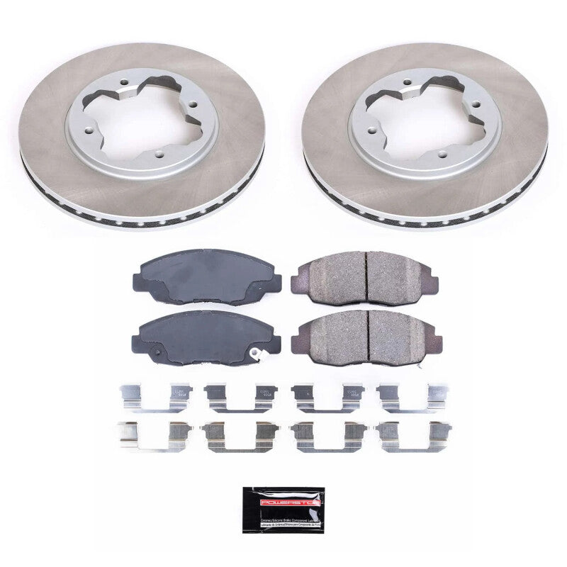 PSB Semi-Coated Rotor Kits - Power Stop 90-97 Honda Accord Front Semi-Coated Rotor Kit