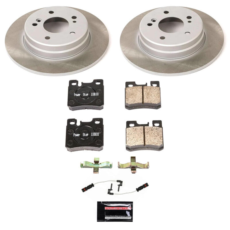 PSB Semi-Coated Rotor Kits - Power Stop 98-00 Mercedes-Benz SLK230 Rear Semi-Coated Rotor Kit