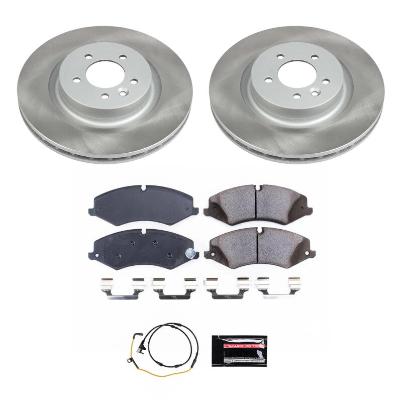 PSB Semi-Coated Rotor Kits - Power Stop 14-17 Land Rover Range Rover Sport Front Semi-Coated Rotor Kit