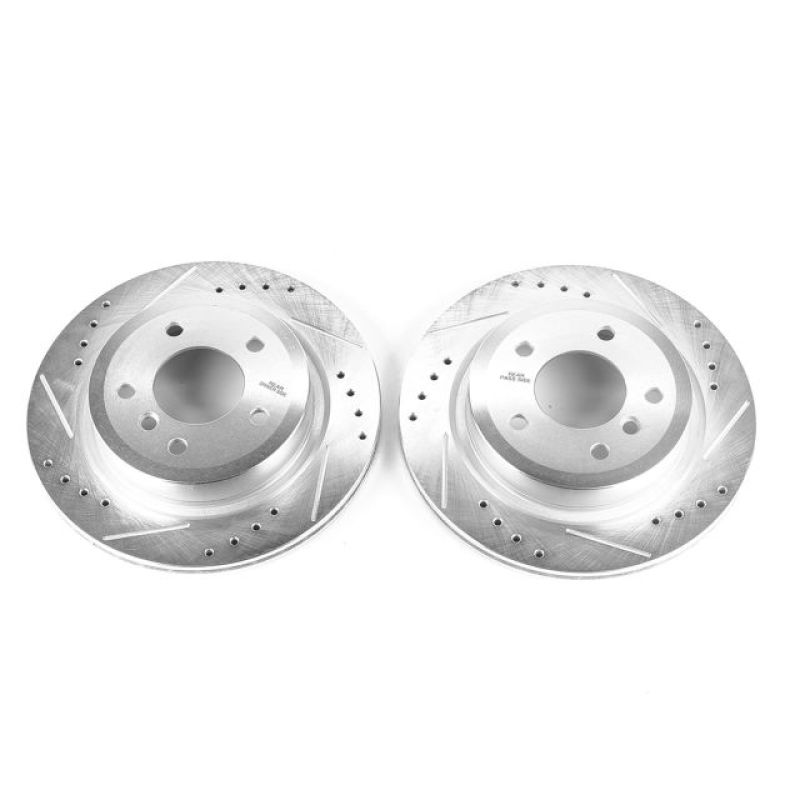 PSB Evolution Drill/Slot Rotor - Power Stop 09-16 BMW Z4 Rear Evolution Drilled & Slotted Rotors - Pair