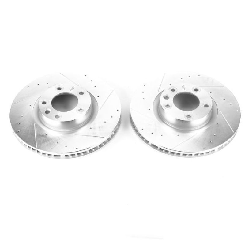 PSB Evolution Drill/Slot Rotor - Power Stop 11-18 Porsche Cayenne Front Evolution Drilled & Slotted Rotors - Pair