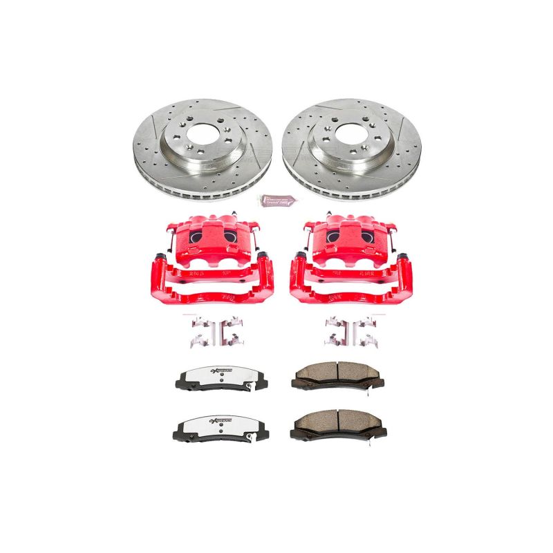 PSB Z26 Street Warrior Kit - Power Stop 06-07 Chevrolet Monte Carlo Front Z26 Street Kit w/Cals