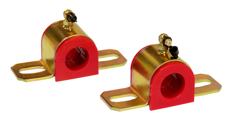 PRO Sway/End Link Bush - Red - Prothane Universal 90 Deg Greasable Sway Bar Bushings - 25MM - Type B Bracket - Red
