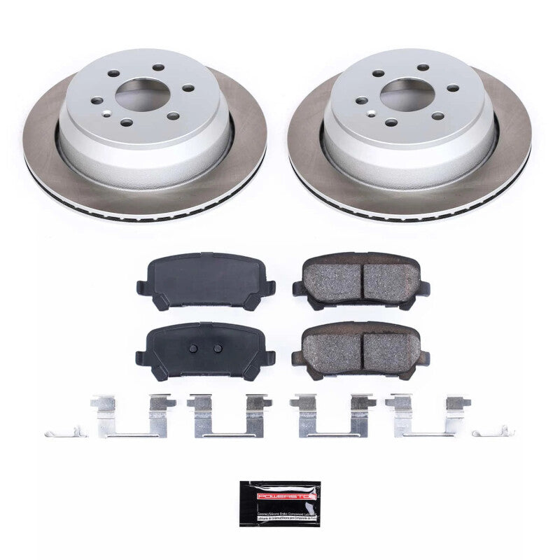 PSB Semi-Coated Rotor Kits - Power Stop 15-20 GMC Canyon Rear Semi-Coated Rotor Kit