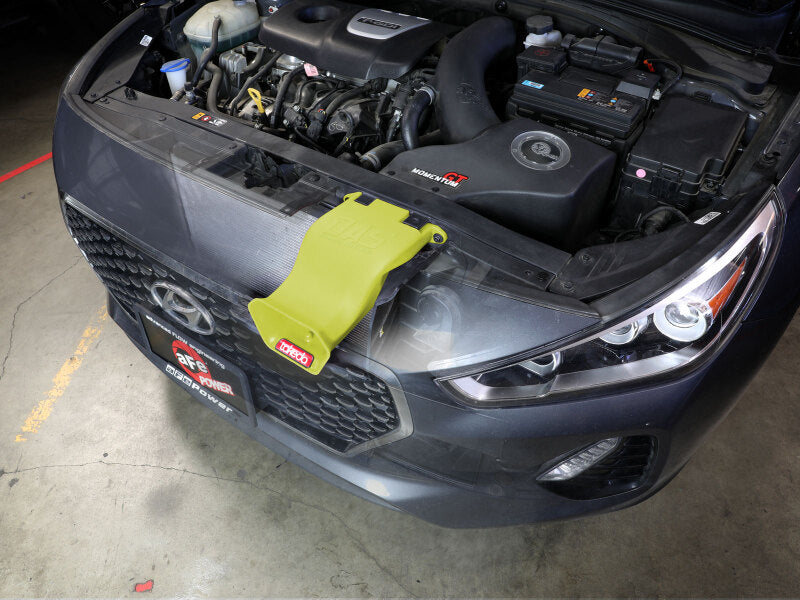 AFE Air Scoops - aFe 18-20 Hyundai Elantra GT L4-1.6L (t) Takeda Momentum Dynamic Air Scoop - Neon Green