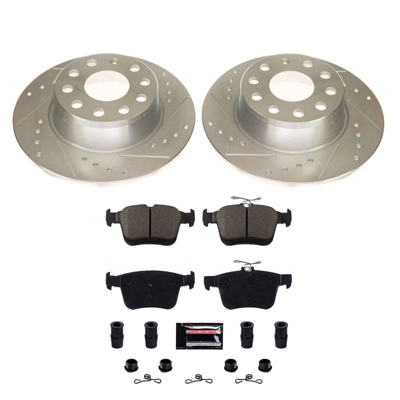 PSB Z23 Evolution Kit - Power Stop 2019 Volkswagen Jetta Rear Z23 Evolution Sport Brake Kit
