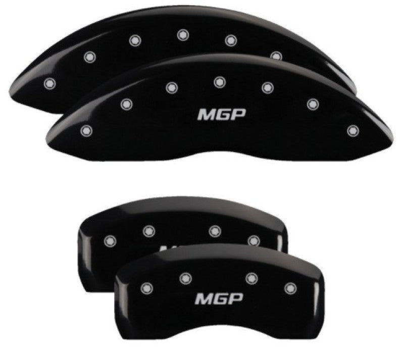 MGP Caliper Covers 4 Standard - MGP 4 Caliper Covers Engraved Front & Rear MGP Black Finish Silver Char 2019 Lincoln Nautilus