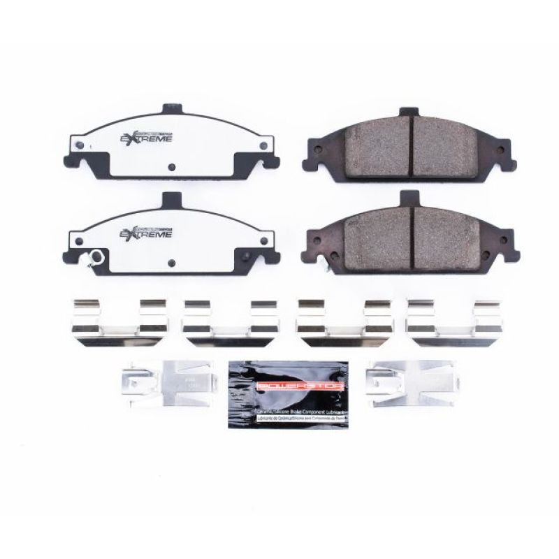 PSB Z26 Extreme Brake Pads - Power Stop 04-05 Chevrolet Classic Front Z26 Extreme Street Brake Pads w/Hardware