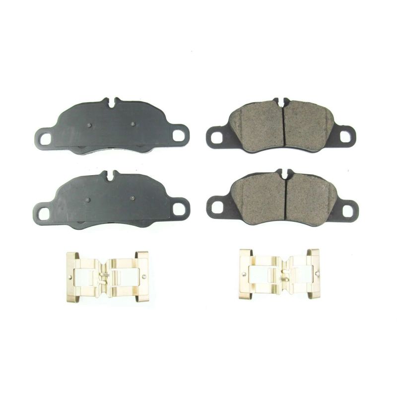 PSB Z17 Evolution Brake Pads - Power Stop 17-18 Porsche 718 Boxster Front Z17 Evolution Ceramic Brake Pads w/Hardware