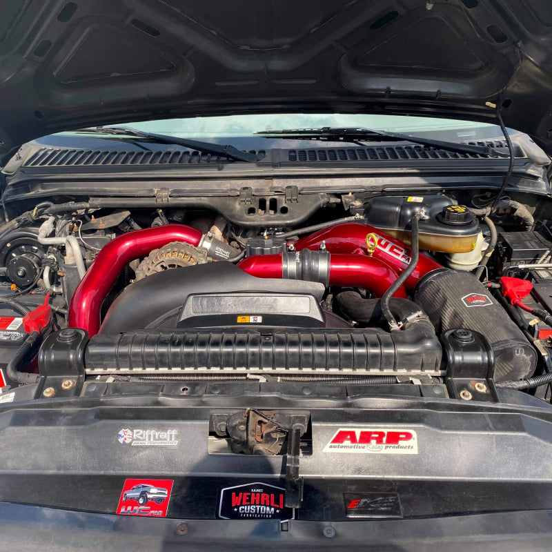 WCF Intake Kit - Wehrli 03-07 Ford 6.0L Powerstroke 4in Intake Kit - Gloss Black