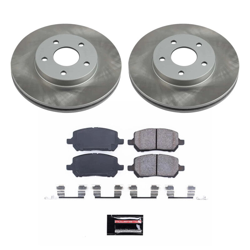 PSB Semi-Coated Rotor Kits - Power Stop 07-10 Pontiac G5 Front Semi-Coated Rotor Kit