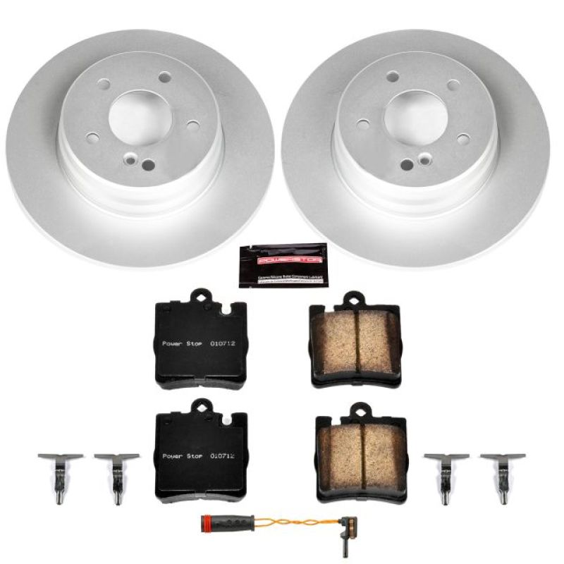 PSB Z23 Evolution Coated Kit - Power Stop 03-05 Mercedes-Benz C240 Rear Z23 Evolution Sport Coated Brake Kit
