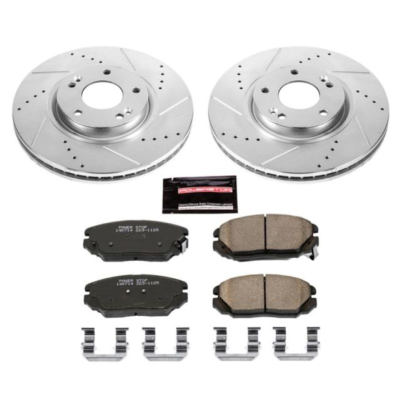 PSB Z23 Evolution Kit - Power Stop 06-11 Hyundai Azera Front Z23 Evolution Sport Brake Kit