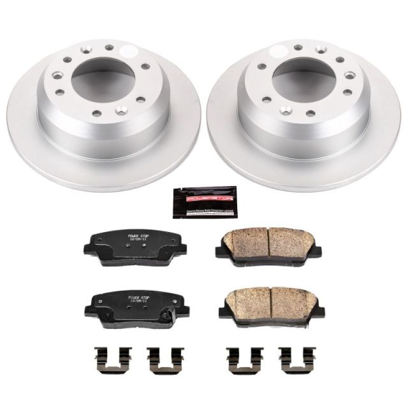 PSB Z17 Evolution Coated Kit - Power Stop 07-08 Hyundai Entourage Rear Z17 Evolution Geomet Coated Brake Kit