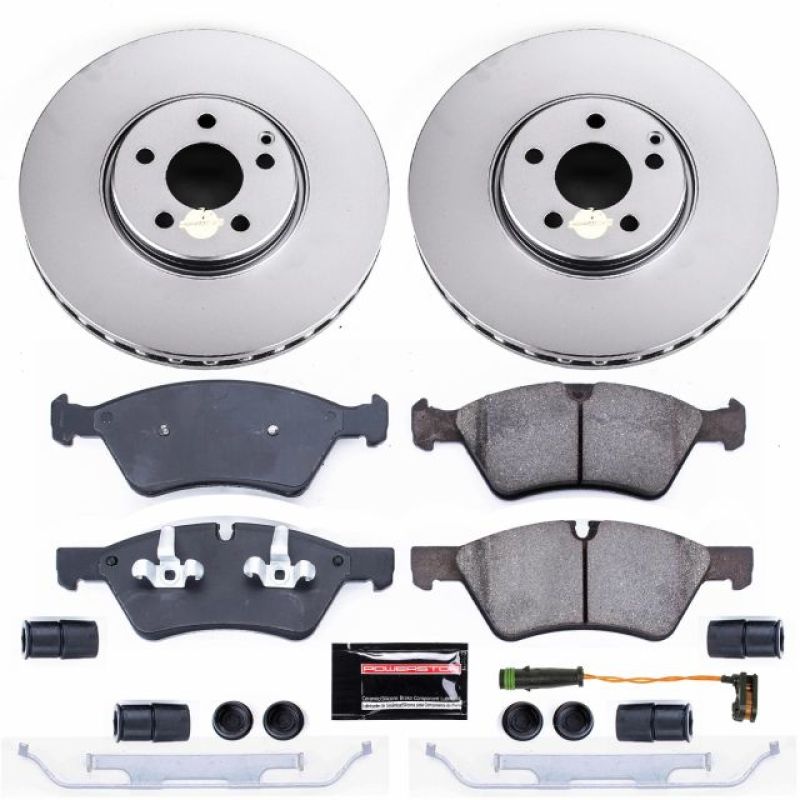 PSB Z23 Evolution Coated Kit - Power Stop 07-09 Mercedes-Benz E550 Front Z23 Evolution Sport Coated Brake Kit