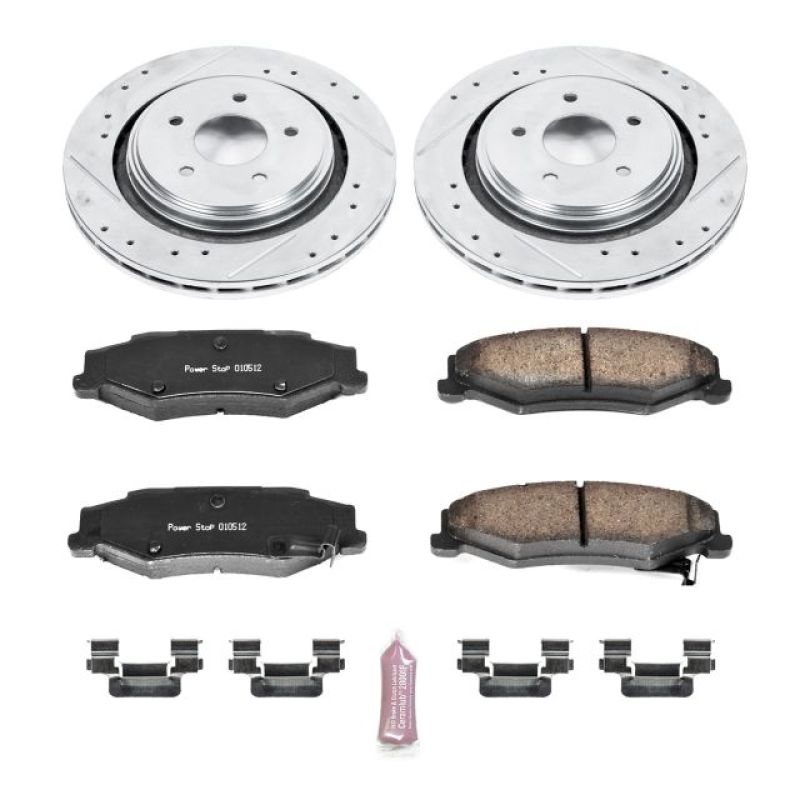 PSB Z23 Evolution Kit - Power Stop 06-09 Cadillac XLR Rear Z23 Evolution Sport Brake Kit