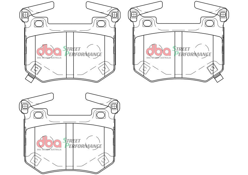 DBA SP Performance Brake Pads - DBA 2018+ Kia Stinger V6 Twin Turbo SP Performance Rear Brake Pads