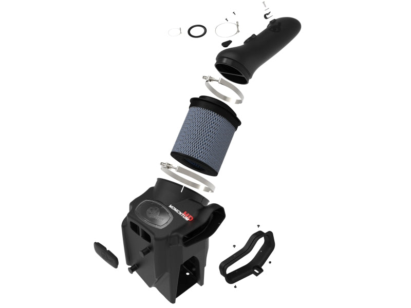 AFE Momentum HD Cold Air Intakes - aFe 20-24 Ford Diesel Trucks V8-6.7L (td) Momentum HD Cold Air Intake System w/ Pro 10R Filter