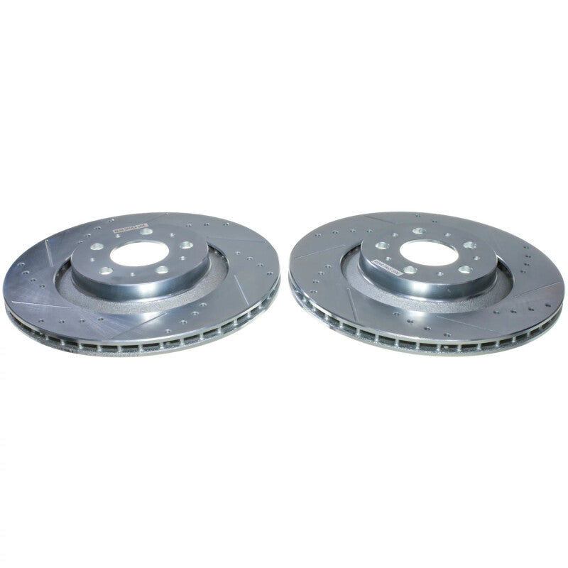 PSB Evolution Drill/Slot Rotor - Power Stop 20-24 Tesla Y Rear Drilled & Slotted Rotor - Pair