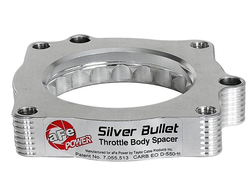 AFE Silver Bullet TBS CARB Approved - aFe Silver Bullet Throttle Body Spacers TBS Dodge Challenger SRT8 11-12 V8-6.4L