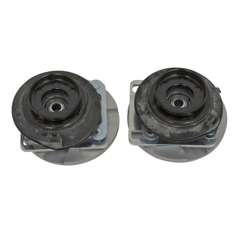 BBK Caster Camber Plate Kit - BBK 05-14 Mustang Caster Camber Plate Kit - Silver Anodized Finish